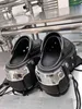 Paris Sandals Punk Style Rubber Rivet Black White Specip Slipper Men Women Sandals Beach Nasual Shoes Slippe Sandal