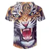 Mens Shirts Casual Animal Tiger Hooded Tshirt Drop Summer China 3D T Shirt Suppliers Wholesale 220623