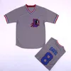 XFLSP GLAC202 Hot Bull Durham #8 Crash Davis #37 Nuke 'Laloosh Stitched Movie Baseball Jersey White Greyfree Shipping