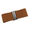 Belts Simple Women Wide Belt Elastic Vintage Polyester Fiber Trendy Wild Alloy BuckleBelts