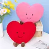 Sweet Hearts Plushies Pink Red Heat Pillow Say Love Peluche Cuddly Deps Wings Wings Happy Face Decorate Cushion Valentine 's Day J220704