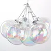 Boule suspendue en verre de 68cm, ornements de goutte d'arbre de noël, boule irisée, sphère de boules, pendentif de centre commercial pour la maison, décoration 6697025