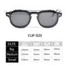 Sonnenbrille Herren und Womens Clip Sonnenbrillen, polarisierte Gläser, Johnny Depp, Luxusmarke, Retro-Lemtosh, Acetat-Basis, hohe Qualität