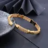 Bangle Small 4Pcs/lot Dubai Gold Bangles For Women Girls Braccialetto etiope JewelryBangle