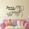 عبارة جميلة جمال سبا جدار فينيل شارات الشعر صالون امرأة فن ملصق جدارية جدران جدران الفتيات غرفة نوم