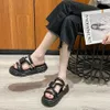 Summer Sandals Fashion Flat Bottom Chain Outdoor Soft Soles Foot Massage Shopping Cool Slippers Factory Direct Sale