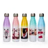 17oz Sublimation Cola Flaschen -Gradient Farben mit Fellfarbe Wechseln Cola Tassen 500 ml Edelstahl Trinkwasserflaschen