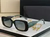Nuevas gafas de sol de moda diseñador para mujer monturas de acetato gris carey forma de escudo azul Gradient Lenses pasarela accesorios de playa con
