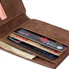 Wallets High Quality Fashion Mini Men's Luxury Business Wallet Card Holder Man Purse Coin Bag Zipper Cash Dollars ClutchWallets