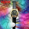 Top Marque Hommes Et Femmes Boîtier Rond Montre Bracelet En Cuir Mouvement À Quartz Automatique Rencontres Mode Horloge Femmes Bracelet Designer Montre-Bracelet En Gros