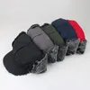 Ball Caps Mens Kvinnor Vinterhatt Vattentät med Brim Plush Inner Lining Warm EarFlap Faux Fur Male Female Ski Baseball Cap