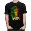 Męskie koszulki Jamajka Flaga Rasta T Shirt Men Cotton Leisure T-shirt Streetwear Hip Hop Tshirt Jamajska duma z krótkim rękawem TE272D