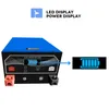 LiFePO4 battery blue built-in BMS display 12V 100Ah custom acceptable Bluetooth size, suitable for golf cart, forklift, boat and Campervan