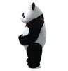 Vente directe grand Panda Costume de mascotte dessin animé gros panda ours personnage Animal vêtements Halloween robe de haute qualité