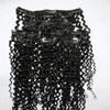 Extensions de cheveux brésiliens 100% Remy à clips, cheveux crépus bouclés de qualité supérieure, 120 g/ensemble 1 # 1B #2 #4 #6 #8 #27 #18 #