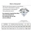 Stud Diamond Test Past 1 Carat Total 2 Ct Square Brilliant Cut D Color Moissanite Orecchini 925 Silver Big Gemstone For WomenStud