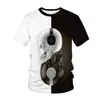 Survêtements pour hommes T-shirt drôle d'été Hommes / Femmes Imprimé en 3D Notes de musique Mode Casual Mignon Garçon Fille T-shirt à manches courtes pour hommes
