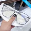 Солнцезащитные очки против синего блокировки негабаритные очки для женщин, читающих компьютерные игры защиты 2022 Fashinable Eyewearsunglasses