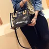 Akşam Çanta Su Geçirmez Şeffaf Omuz Jöle Çanta Çanta 2 adet Bir Set Şeffaf Çanta Moda Messenger Crossbody Tote El Kız için El