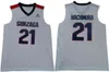 Gonzaga # 24 Corey Kispert # 22 Anton Watson # 3 Filip Petrusev # 4 Ryan Woolridge # 1 Admon Gilder # 2 Drew Timme # 11 Joel Ayayi College Maglie