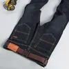Jeans dritti elasticizzati da uomo alla moda Pantaloni casual classici in denim larghi da uomo Pantaloni di marca maschili primaverili ed estivi 220328