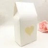 50pcs Kraft Paper Party/Düğün Hediye Pastası/Çikolatalar/Şeker Paketleme Çantaları Stand Up Gıda Temiz PVC Pencere Mühür Kutuları