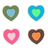 New Love Modeling Series Brooch Lovely Exquisite Jewelry Pink Blue Alloy Badge Heart