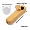 Portable Herb Wooden Smoking Pipes with Swivel Lid Creative Mini Foldable Cover Wood Smoke Pipe with Filter Bongs Tobacco Cigarette Holder ZL0972