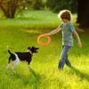 Pet Eva Fly Discs Dog Training Ring Toys 야외 대화 형 게임 풀러 저항성 물린 부동장 제품 모션 제품 공급