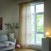 Curtain & Drapes American Kitchen Small Grass Flower Cotton Linen Side Tassel Half-shading Cafe Patio Home Bedroom Window DecorationPanelsCu