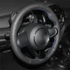 Coprivolante Coprivolante in vera pelle nera per Mini Cooper Coupe Clubman Countryman 2014-2022Steering