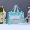 DHL100pcs sacs à cosmétiques femmes PVC imprimés floraux grande capacité sac de lavage de voyage couleur de mélange