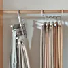 Hangers & Racks Multifunctional Stainless Steel Magic Pants Holder Wardrobe 5in1 Multi-layer Telescopic Folding Storage Trousers Rack Underwear Hanger ZL1135