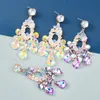 Dangle Lustre Nouveau Strass Boucles D'oreilles Pour Les Femmes Fine Jewelry Accessoires Femmes Mode À La Mode Cristal Pendientes En Gros