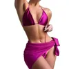 Sexy Bikini Set für Frau Lace Up Bademode Elastische Schürze 3 Drei Stück Badeanzug 2022 Sommer Neue Produkt