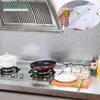 Keuken Oilbestendig zelfklevende stickers Kachel Anti Vervuiling Hoge temperatuur Aluminium Folie Wallpaper Kastfilm Contactpapier 220607