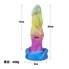 NXY DILDOS 새로운 다채로운 특수한 성기 액체 실리콘 항문 플러그 성인 대안 뒤뜰 장난감 성 제품 220601