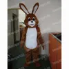 Хэллоуин коричневый кролик костюм высококачественный мультипликационный плюш аниме -тема Рождественский карнавал взрослый день рождения.