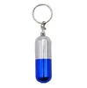 The latest 7.2cm pill smoking keychain hidden detachable metal pipe accessories, colorful styles, support custom LOGO