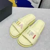 Slippers Color Letters Summer Outer Wear Thick Sole Luxury Designer Beach Shoes Casual Flat Sandals and Slippers