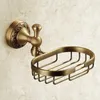 Soap Dishes Arrivals European-style Antique Brushed Brass Holder Box Copper Bathroom Accessories Sanitary WaresSoap