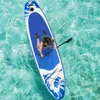 US Stock Inflatable Stand Up Paddle Board 10"x 30"x 6'' Ultra-Light SUP Non-Slip Deck Bottom Fin for Paddling Youth & Adult Standing Boat MS199346AAC