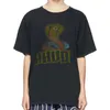 여름 패션 브랜드 Rhuwash Cobra 인쇄 느슨한 패션 남자와 여자의 짧은팔 티셔츠