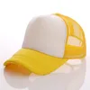 DIY Sublimation Hut Blank Baseball Cap Rohlinge Snapback Caps für Wärmeübertragung Presse Maschine Hüte siehe Schiff BBA13435
