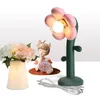 Lampes de table fleur de pêcher fleur créative lampe chambre chevet décoration bijoux de grande valeur cadeau romantique table de nuit