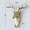 1pc Nordic Deer стена подвесная крючок крюк Punchfree Head Head Head Hanger Home Storage Coremeration Ornament Accessories 220527
