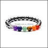 Charm Bracelets Jewelry Energy Healing 8Mm Natural Stone Bead Handmade For Women Men Party Club Decor Yoga J Dsg