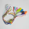 Lampes suspendues lumières modernes 13 couleurs bricolage éclairage multicolore lampe en silicone porte-ampoule décoration de la maison tissu câble pendentif