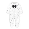 0-2Y Baby Boy Jumpsuit för nyfödda Fashion Print Long Sleeve Rompers 2021 Autumn New Cotton Kids Clothes Girls Costumes G220510