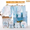 Clothing Sets 18/21pcs Born Baby Unisex Clothes Animal Print Shirt And Pants Boys Girls 0-6M Cotton Long Sleeve Rompers Outfits No BoxClothi